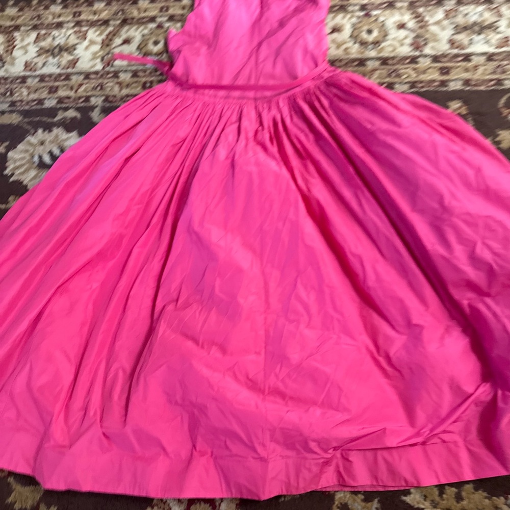 Karl Lagerfeld Hot Pink Fit-and-Flare Dress - Picture 7 of 9